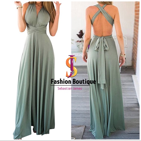 Beautiful Long Multi-Way Evening Dresses. - Picture 4 of 6